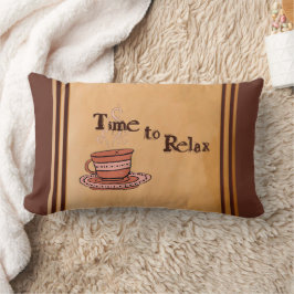 Time to Relax "Chocolate Bar" Brown Lumbar Pillow Lumbarkudde