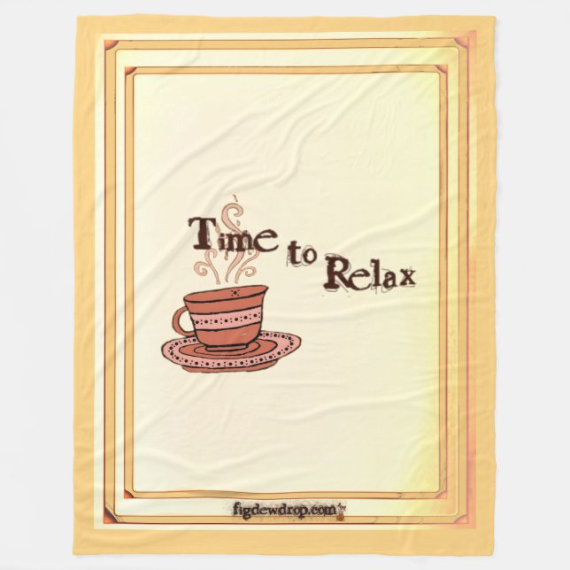 Time to Relax "Chocolate Bar" Fleece Blanket  (Framsidan)