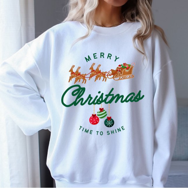 Time to Shine Merry Christmas  T Shirt (Time to Shine Merry Christmas)