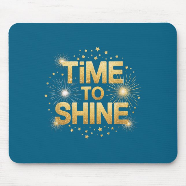 Time To Shine Motivational Sparkle Design With Sta Musmatta (Framsidan)