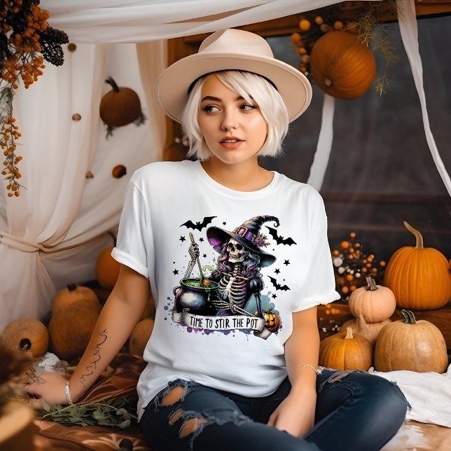 Time to Stir the Pot Halloween T Shirt (Skapare uppladdad)