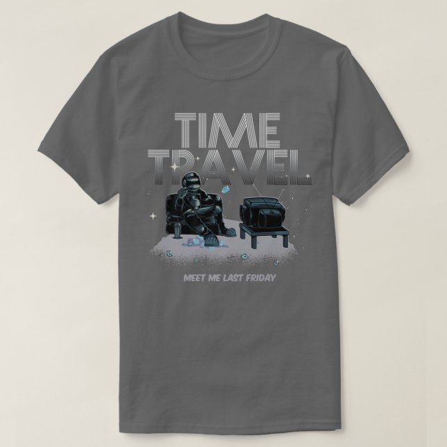 Time Travel Space Teleportation Traveler Astronaut T Shirt (Design framsida)