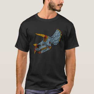 Time Traveler Steam Punk Triceratops Steampunk Din T Shirt