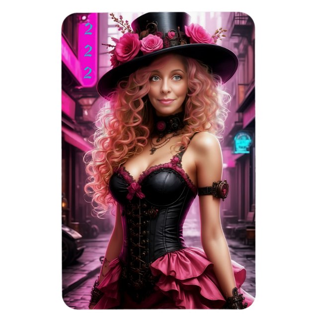Time Traveler: The Rose Crowned Wanderer Magnet (Vertikal)