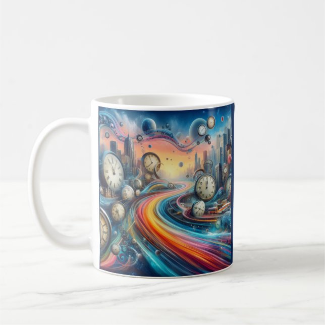 Time Warp Road Resa Kaffemugg (Vänster)