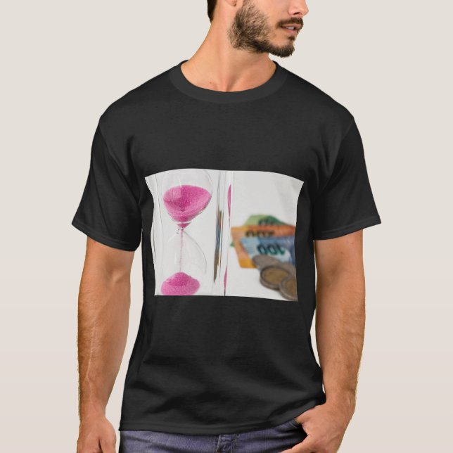 Time & Wealth Timglas T-shirt (Framsida)