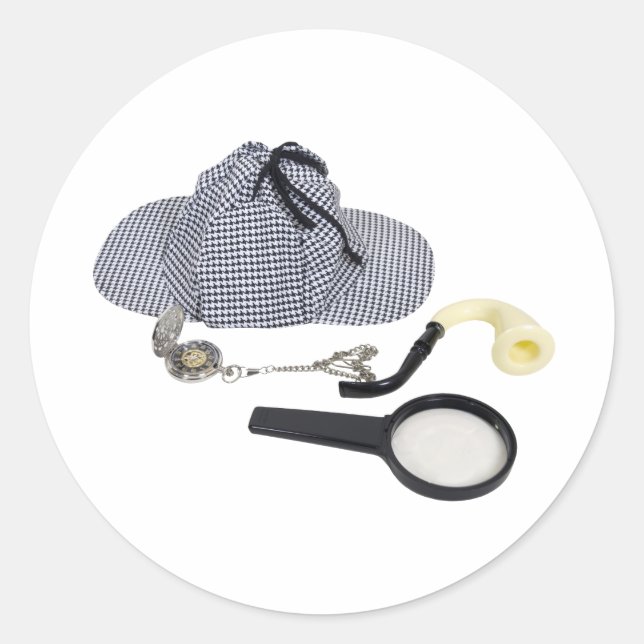 TimeForDetektiv050110 Runt Klistermärke (Framsida)