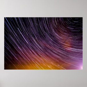 Timelapse-foto av stjärnan himlar poster