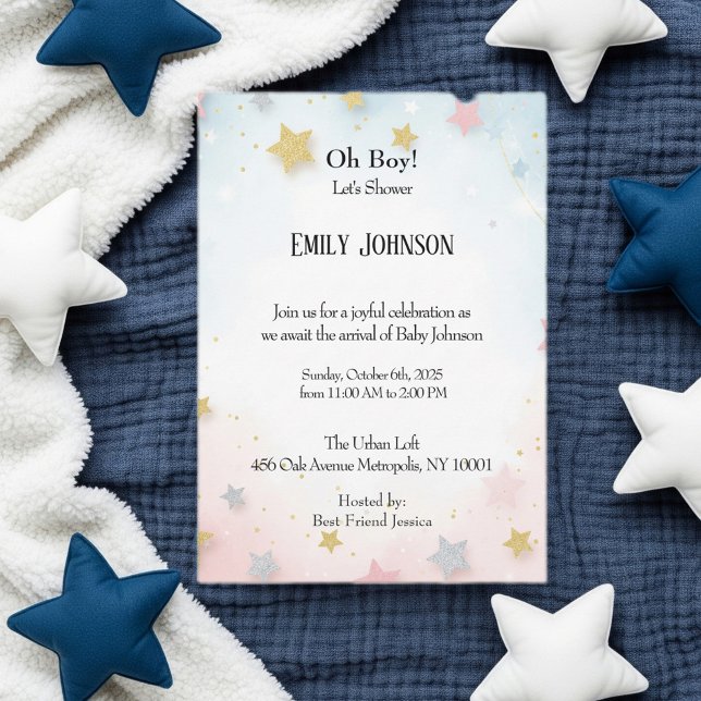 Timeless Baby Shower Invite for Her or Him Inbjudningar (Skapare uppladdad)