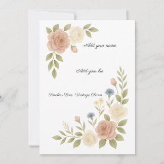 Timeless beauty for timeless moments. julkort