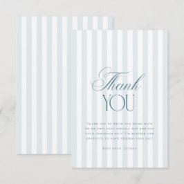 Timeless Blue Stripes Bridal Shower Tack Kort