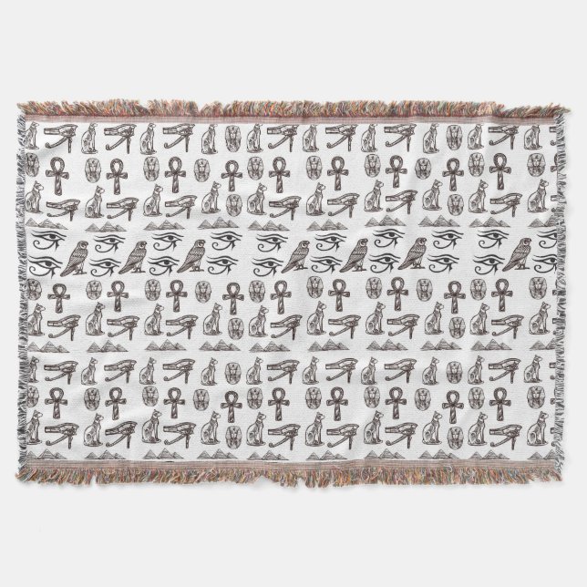 Timeless Egyptian Antiquities Digital Patterns Filt (Framsidan)