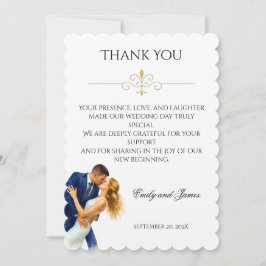 Timeless Elegance Wedding Golden Romance Couple Tack Kort