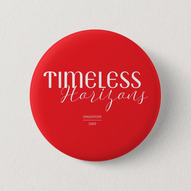 Timeless Horizons Singapore 1965 Button Knapp (Framsida)