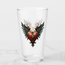 Timeless love, surreal elegance in steampunk style glaskopp