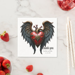 Timeless love, surreal elegance in steampunk style pappersservett