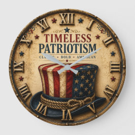 Timeless Patriotism Vintage Uncle Sam Hat Patrioti Stor Klocka