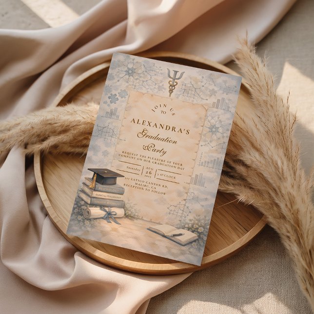 Timeless Psychology Graduation Inbjudningar (Skapare uppladdad)