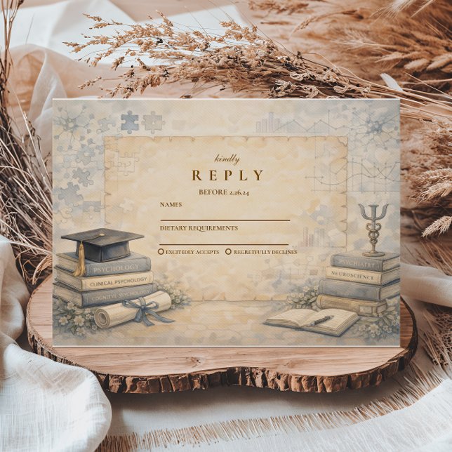 Timeless Psychology Graduation OSA Kort (Skapare uppladdad)