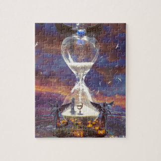 Timeless puzzle hourglass clock pussel