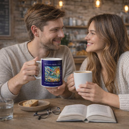 Timeless Reflections: Surreal Coastal Dreamscape Kaffemugg