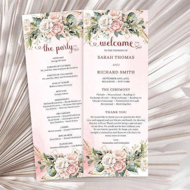 Timeless Rose Gold Flowers and Greenery Program (Timeless Rose Gold Flowers and Greenery Program)