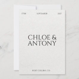 Timeless, Save The Date Spara Datumet