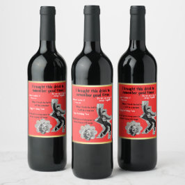 Timeless Wine Labels for Nostalgic Moments! Vinflaska Etikett