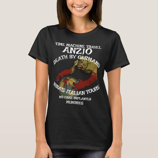 TIMEMACHINE RESOR ANZIO DÖDEN TYSKAR ROM T SHIRT (Framsida)