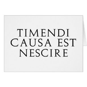 Timendi Causa Hälsningskort