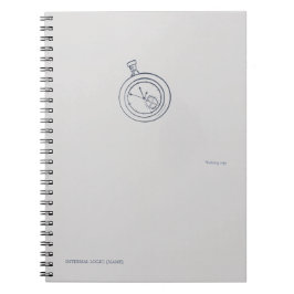 Timepiece-Midnight Cartographer  Anteckningsbok