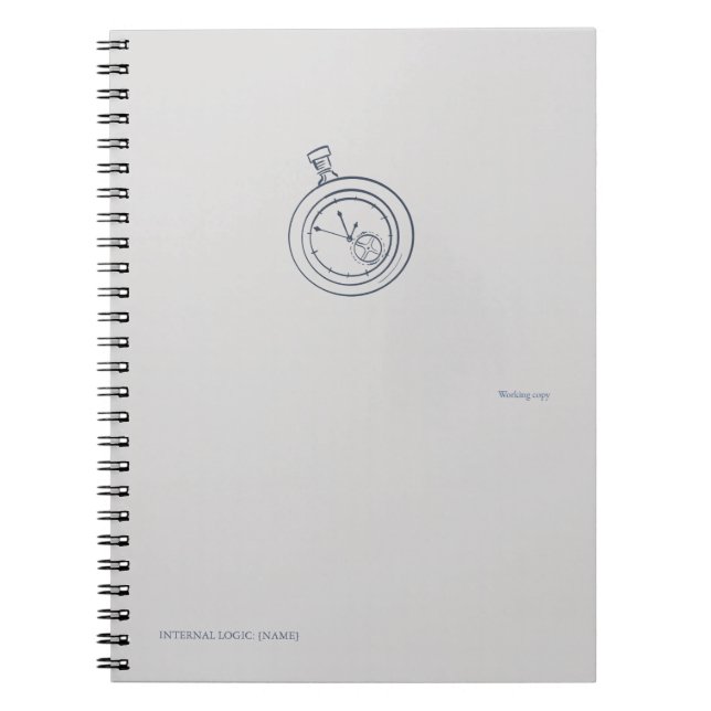 Timepiece-Midnight Cartographer  Anteckningsbok (Framsidan)