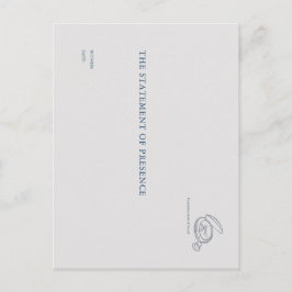 Timepiece- Minimalist Union Witness Postcard Vykort