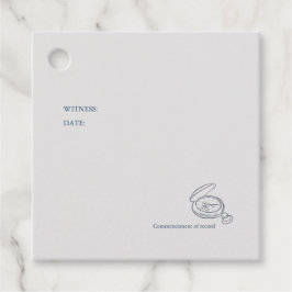 Timepiece- Minimalist Wedding Gåvor Etiketter