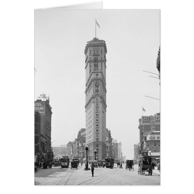 Times Square, 1908 Hälsningskort (Framsidan)