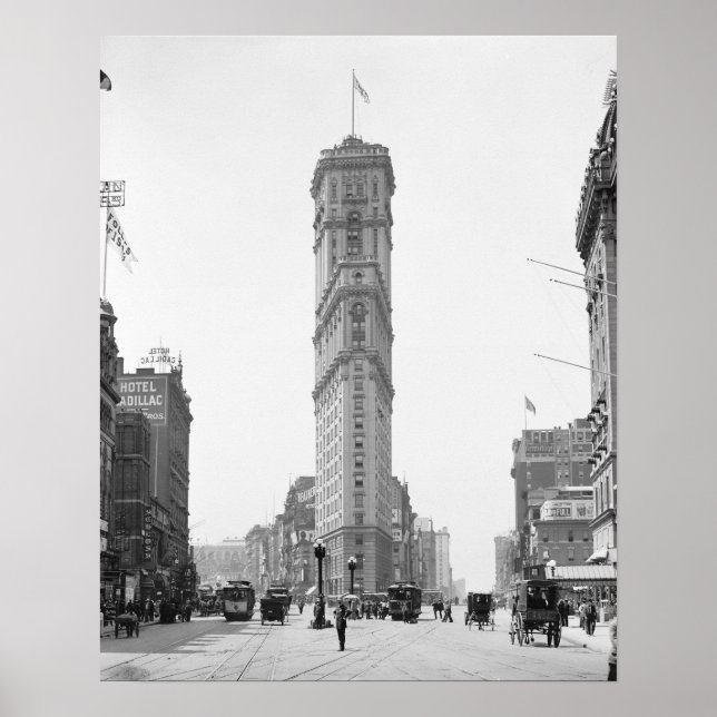 Times Square, 1908. Vintage Photo Poster (Framsidan)