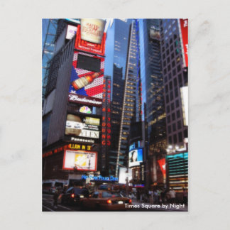 Times Square by Night Vykort