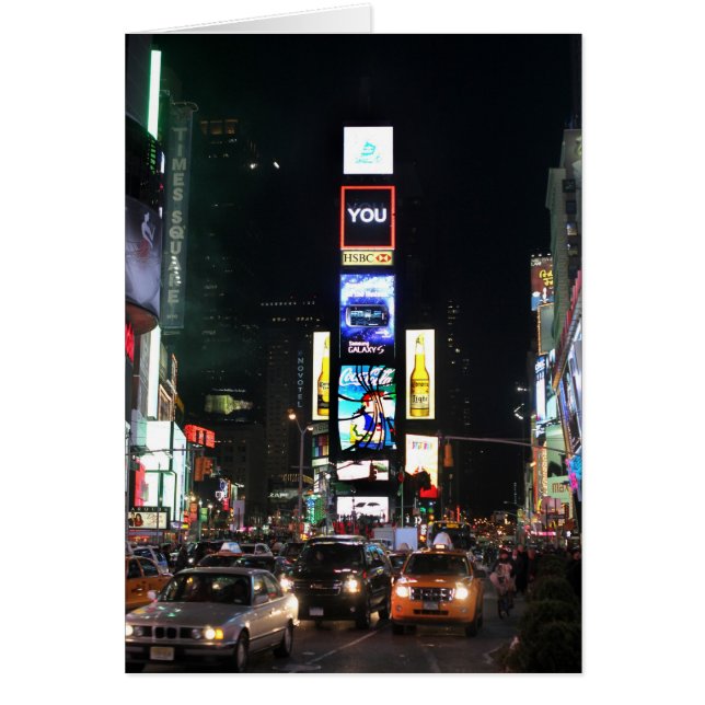 Times Square Hälsningskort (Framsidan)