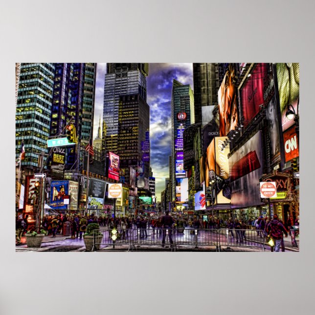 Times Square HDR Photo Poster (Framsidan)
