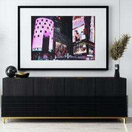 Times Square i New York City (rosa) Fototryck