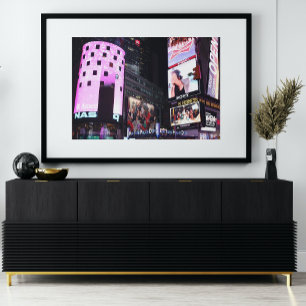 Times Square i New York City (rosa) Fototryck