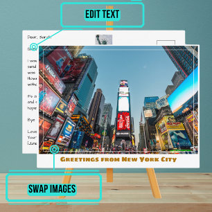 Times Square i New York City Vykort