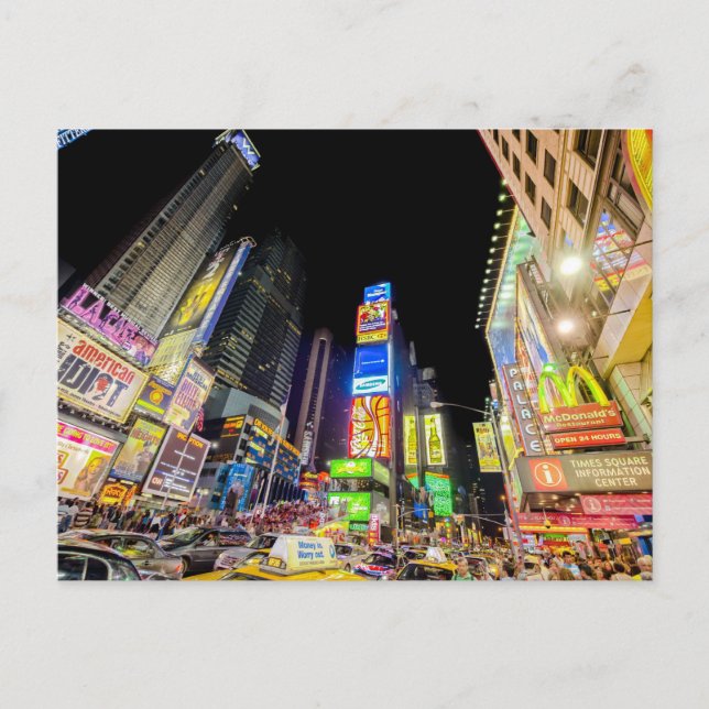 Times Square i staden som aldrig sover Vykort (Framsida)