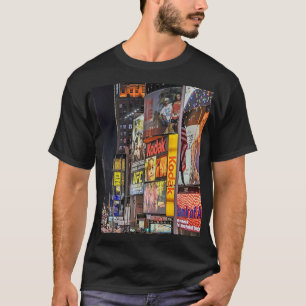 Times Square Ljus New York City T Shirt