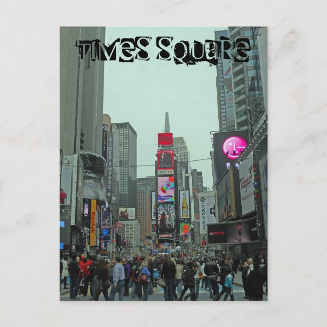 Times Square Manhattan New York Vykort (Framsida)