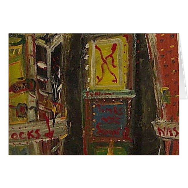 TIMES SQUARE MINI HÄLSNINGSKORT (Framsidan Horizontal)