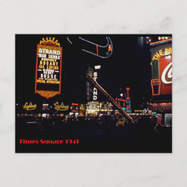 Times Square, New York City, Färg Neon Photo 1941 Vykort