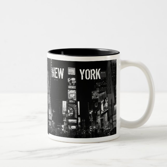Times Square New York City Två-Tonad Mugg (Höger)