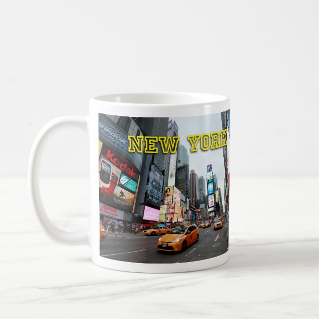 Times Square New York City USA Kaffemugg (Vänster)