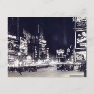 Times Square, New York City Vintage Vykort